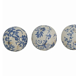  Набор керамических шаров с синей росписью Oriental Blue & White Ornament Vases варинант исполнения - 3 | Loft Concept в Челябинске