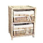 Стеллаж для детской с плетенным выдвижными корзинами Bow варинант исполнения - 2 | Loft Concept в Челябинске