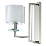 Бра с геометрическим каркасом из металла и цилиндрическим стеклянным плафоном Laurent варинант исполнения - 1 | Loft Concept в Челябинске