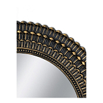 Зеркало круглое с текстурированным дизайном рамы Helios варинант исполнения - 4 | Loft Concept в Челябинске