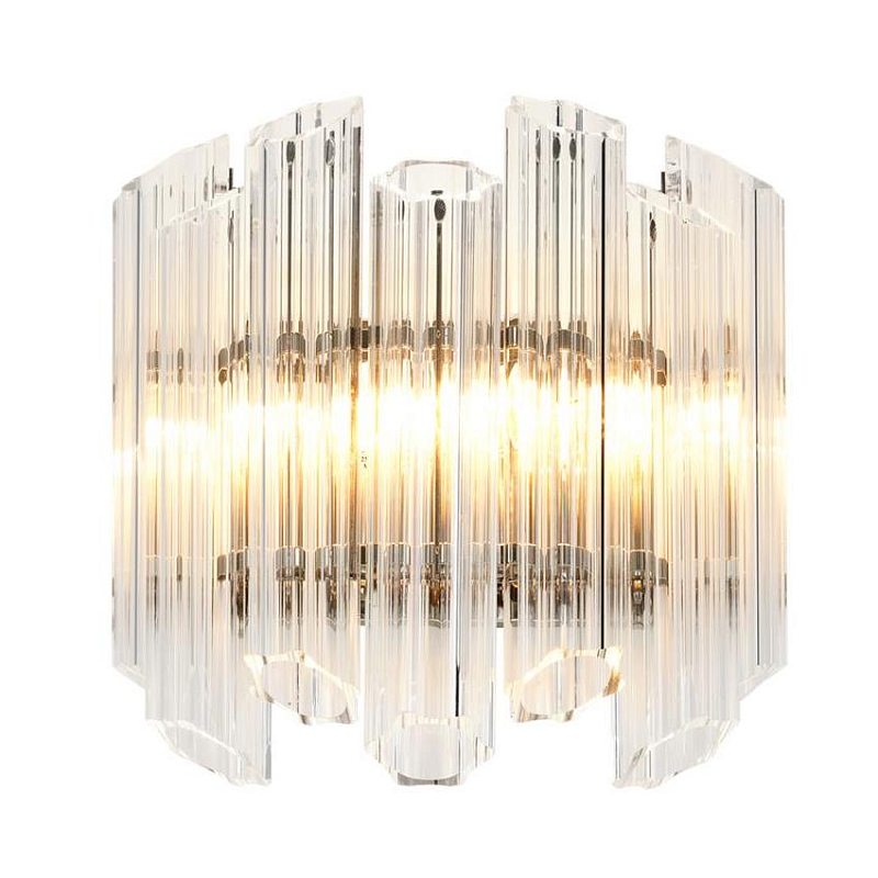 Бра Wall Lamp Vittoria Clear Никель Прозрачное Стекло Бра Wall Lamp Vittoria Clear Никель Прозрачное Стекло в Челябинске | Loft Concept