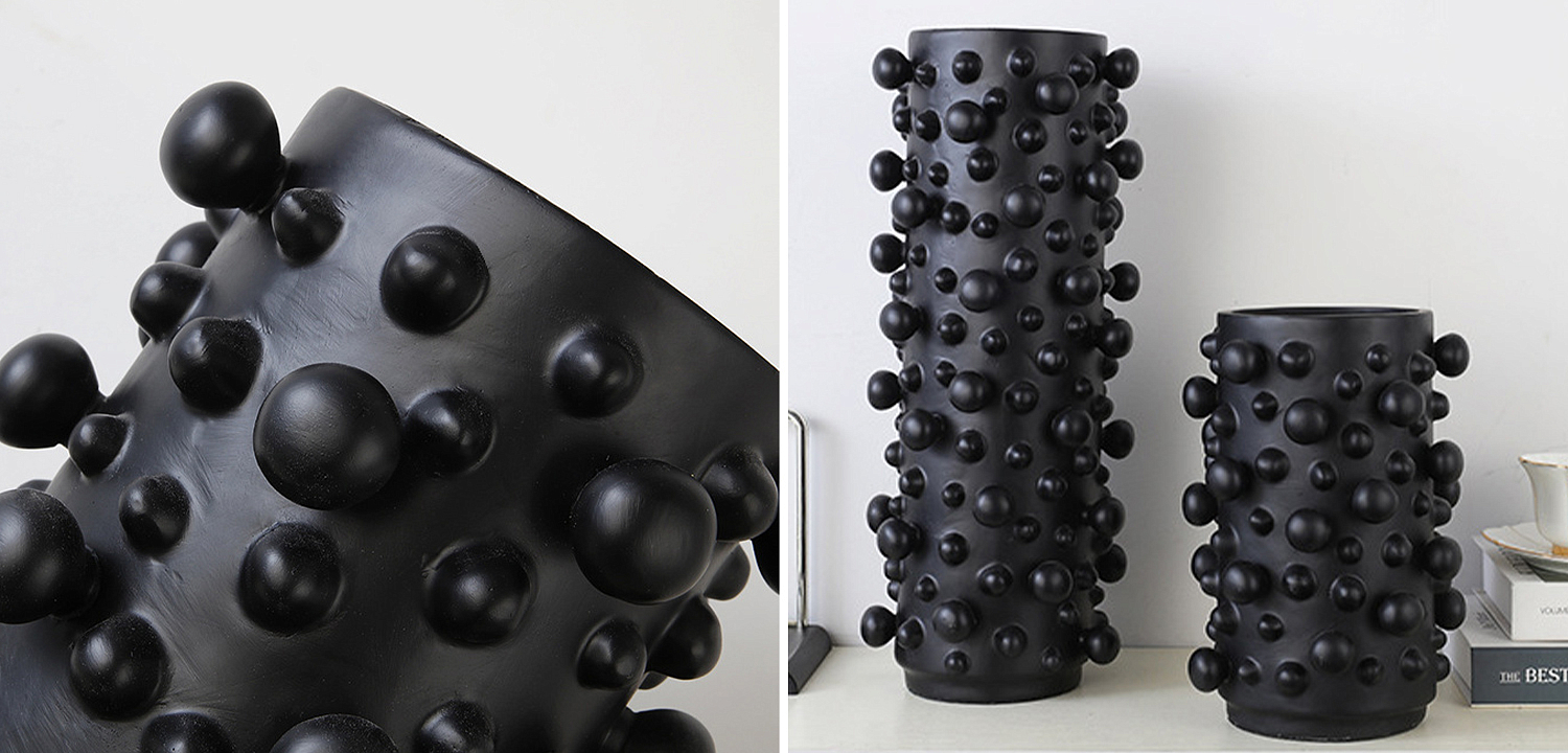 Ваза Molecule Vase Black M Ваза Molecule Vase Black M - Loft-Concept в Челябинске