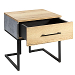 Тумба прикроватная с ящиком в стиле лофт Urban Style Space 2 варинант исполнения - 4 | Loft Concept в Челябинске