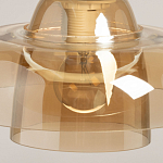 Подвесной светильник с двухъярусным плафоном цвета янтарь Honey Layer варинант исполнения - 8 | Loft Concept в Челябинске