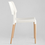 Пластиковый стул на ножках из массива бука Ferret White 4 шт варинант исполнения - 4 | Loft Concept в Челябинске