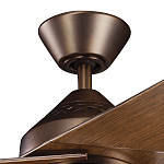 Потолочный вентилятор с тремя угловатыми лопастями Kichler варинант исполнения - 2 | Loft Concept в Челябинске