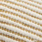 Чехол на подушку горчичного цвета с бахромой и объемным узором Ethnic mix варинант исполнения - 2 | Loft Concept в Челябинске