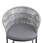 Стул барный с декоративным плетением на спинке и подлокотниках Chair Weave варинант исполнения - 5 | Loft Concept в Челябинске