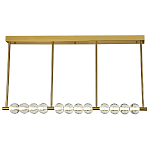Линейная люстра Celestin Spheres Brass Linear Chandelier варинант исполнения - 1 | Loft Concept в Челябинске