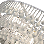 Люстра подвесная круглая с молочными стеклянными подвесками в форме капель Droplet Chandelier варинант исполнения - 3 | Loft Concept в Челябинске