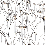 Люстра с тонким металлическим каркасом цвета хром Quasar варинант исполнения - 4 | Loft Concept в Челябинске