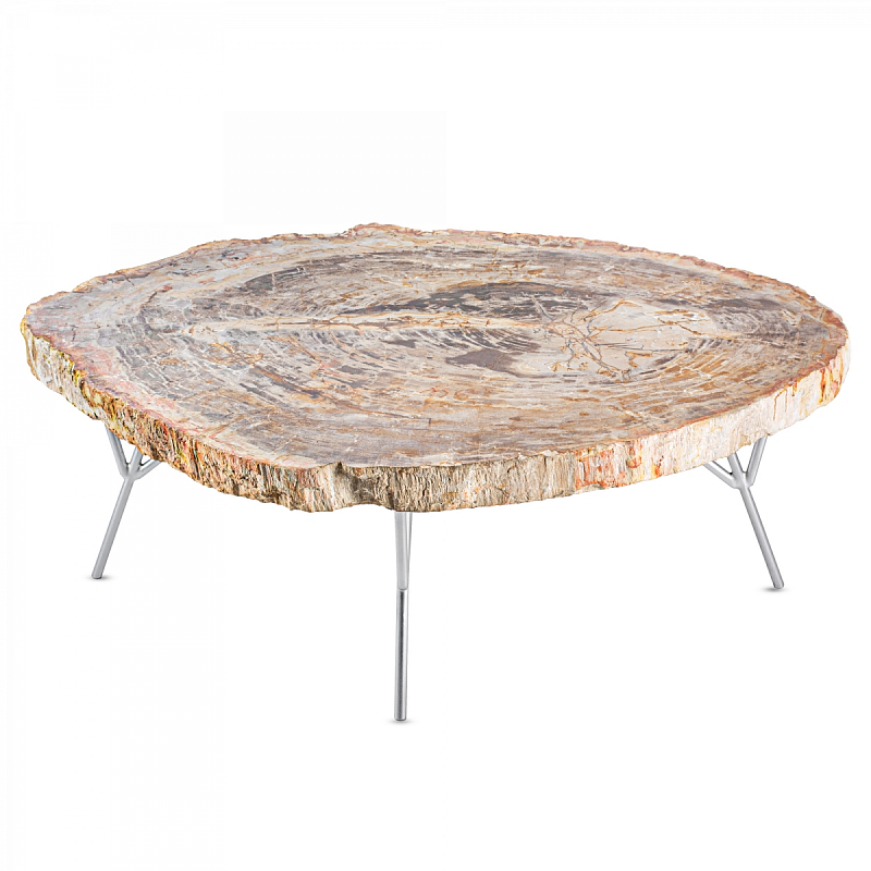 Кофейный стол COFFEE TABLE BARRYMORE Бежевый Серебряный Кофейный стол COFFEE TABLE BARRYMORE Бежевый Серебряный в Челябинске | Loft Concept