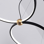 Люстра подвесная светодиодная черный металл Ring Horizontal варинант исполнения - 14 | Loft Concept в Челябинске