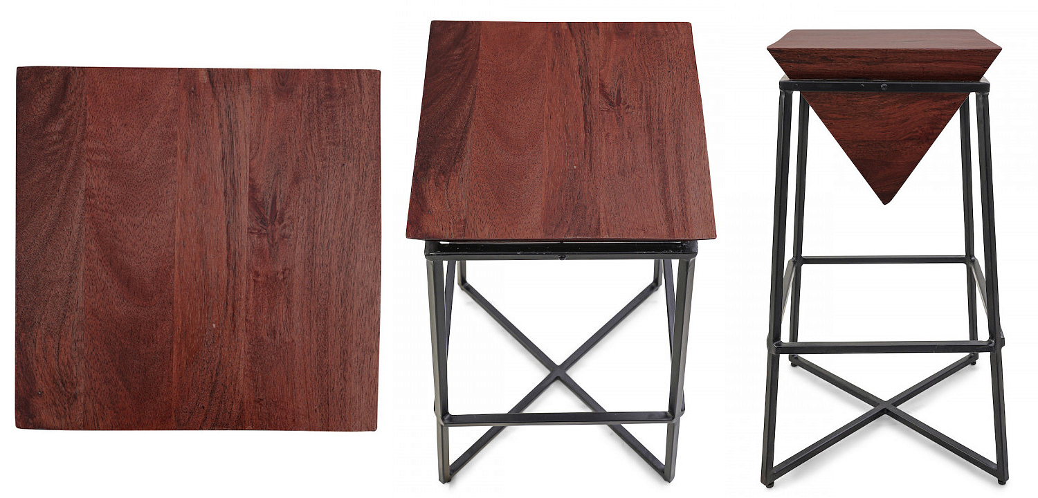 Приставной стол Inverted Pyramid Side Table dark Приставной стол Inverted Pyramid Side Table dark - Loft-Concept в Челябинске