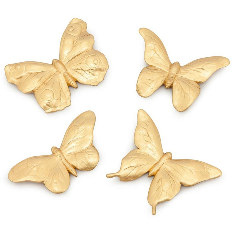 Аксессуар Set Butterfly Big Золотой Белый Аксессуар Set Butterfly Big Золотой Белый в Челябинске | Loft Concept