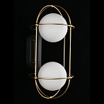 Бра настенное с 2 белыми плафонами Karina варинант исполнения - 3 | Loft Concept в Челябинске