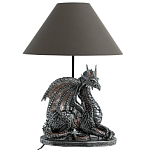 Настольная лампа с абажуром Дракон Silver Dragon варинант исполнения - 2 | Loft Concept в Челябинске