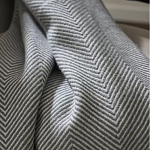 Плед из шерсти мериноса серого цвета 130×180 см Gray Waves варинант исполнения - 6 | Loft Concept в Челябинске