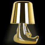 Настольная лампа фигурная золотого цвета с гладким абажуром Высота 16 см Sophia варинант исполнения - 5 | Loft Concept в Челябинске