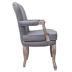Кресло Aubrey Classical Armchair grey flax варинант исполнения - 1 | Loft Concept в Челябинске