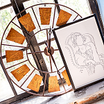 Часы настенные из металла в стиле лофт Clock with History варинант исполнения - 3 | Loft Concept в Челябинске