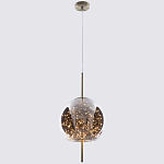 Подвесной светильник с гирляндой внутри круглого стеклянного плафона Garland Glass Hanging Lamp варинант исполнения - 2 | Loft Concept в Челябинске