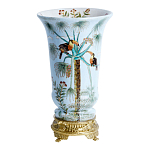 Ваза из фарфора с бронзовыми элементами Tropical Garden варинант исполнения - 1 | Loft Concept в Челябинске