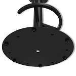 Барный стул вращающийся со спинкой и подлокотниками Douglas Rhombus Черный Велюр варинант исполнения - 8 | Loft Concept в Челябинске