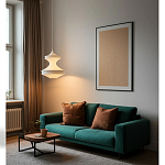 Подвесной вязаный белый светильник «Моника» варинант исполнения - 2 | Loft Concept в Челябинске