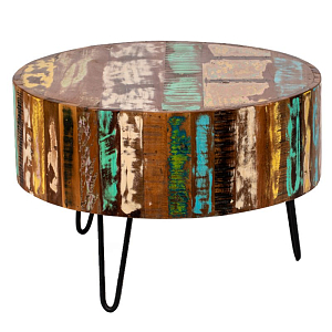 Журнальный стол Multicolored Antique Wood Circle
