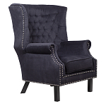 Кресло Charlie Armchair black velour варинант исполнения - 1 | Loft Concept в Челябинске