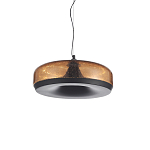 Подвесной светильник с стеклянным плафоном LED 42W 3000K Glass Textured Lampshade варинант исполнения - 2 | Loft Concept в Челябинске