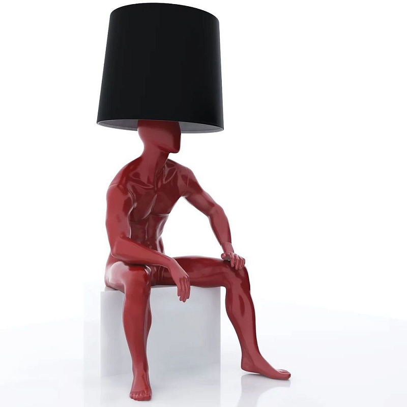 Лампа MALE MANNEQUIN LAMP с абажуром Глянцевый черный Черный матовый Глянцевый белый Белый матовый Серый матовый Золотой Красный Шампань Лампа MALE MANNEQUIN LAMP с абажуром Глянцевый черный Черный матовый Глянцевый белый Белый матовый Серый матовый Золотой Красный Шампань в Челябинске | Loft Concept
