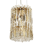 Подвесной светильник с металлическими и хрустальными подвесками Bonnay Crystal Hanging Lamp варинант исполнения - 1 | Loft Concept в Челябинске