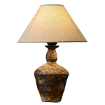 Настольная лампа с керамическим фактурным основанием и тканевым абажуром Eastern Tale варинант исполнения - 6 | Loft Concept в Челябинске