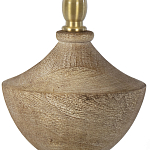 Настольная лампа деревянная с белым абажуром Wooden Table Lamp варинант исполнения - 3 | Loft Concept в Челябинске