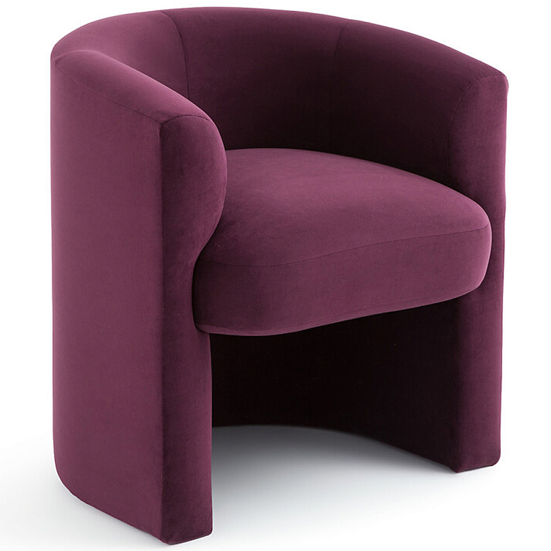 Кресло полукруглое Fiorello Armchair Сливовый Горчичный Кресло полукруглое Fiorello Armchair Сливовый Горчичный в Челябинске | Loft Concept