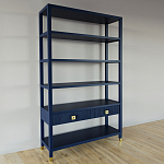 Стеллаж с двумя ящиками Elsa Dreams Blue варинант исполнения - 1 | Loft Concept в Челябинске