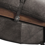 Кресло Duncan винтажная черная кожа варинант исполнения - 5 | Loft Concept в Челябинске