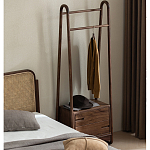 Вешалка деревянная с 2- мя ящиками Moon Walnut Furniture варинант исполнения - 11 | Loft Concept в Челябинске