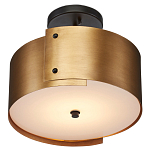 Потолочный светильник круглый светодиодный Semicircular Gold Panels старинная латунь варинант исполнения - 2 | Loft Concept в Челябинске