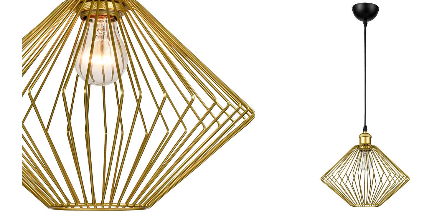 Подвесной светильник Loft Wire Cage gold Подвесной светильник Loft Wire Cage gold - Loft-Concept в Челябинске