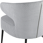 Современное мягкое кресло на металлических ножках Rakush Grey варинант исполнения - 7 | Loft Concept в Челябинске