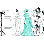 Megan Hess. Audrey Hepburn варинант исполнения - 2 | Loft Concept в Челябинске