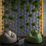 Гипсовая 3D Панель M-30 варинант исполнения - 1 | Loft Concept в Челябинске