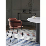 Стул полукруглый мягкий с буклированной обивкой Chair with Boucle Upholstery варинант исполнения - 4 | Loft Concept в Челябинске