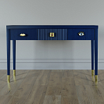 Дизайнерский Письменный стол Elsa Dreams Blue с тремя ящиками варинант исполнения - 1 | Loft Concept в Челябинске