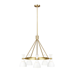 Люстра с 5-ю плафонами в форме песочных часов с узкими перфорированными отверстиями Feiss варинант исполнения - 8 | Loft Concept в Челябинске