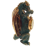 Часы в виде дракона Green Dragon with Clock варинант исполнения - 3 | Loft Concept в Челябинске