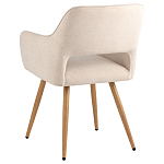 Стул в рогожке бежевого цвета NEASAN STOOL варинант исполнения - 4 | Loft Concept в Челябинске